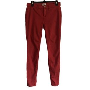 Meritage Womens Red Skinny Jeans Stretch‎ Denim Size 29 Pockets Casual Pants
